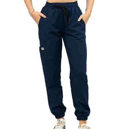 Spodnie medyczne SCRUBS MEDI TEDDY - LLEVANTI NAVI CALM